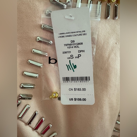 Bebe Women's Pink Embellished Dress - Picture 9 of 11